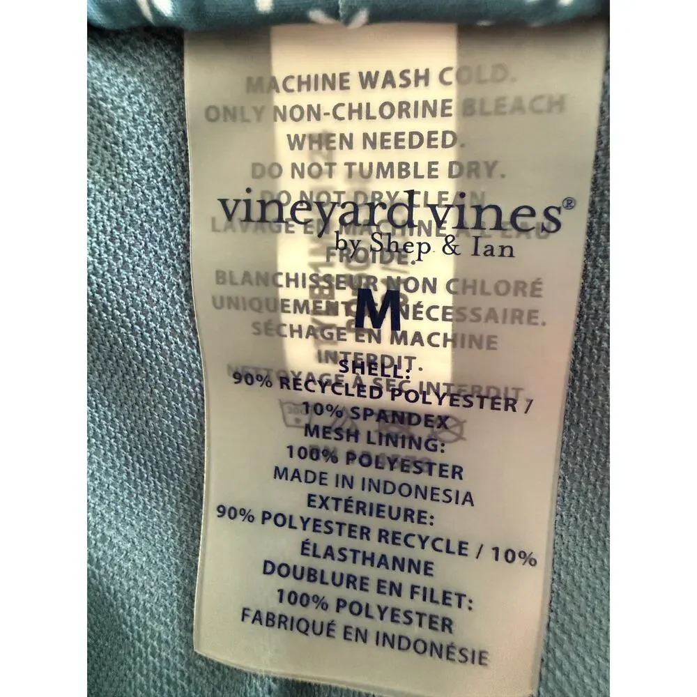 Vineyard Vines 7 Inch Printed Chappy Swim Trunks, Size M Beachy Resort Swim